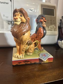Jim shore lion king Simba and Scar Collectible 