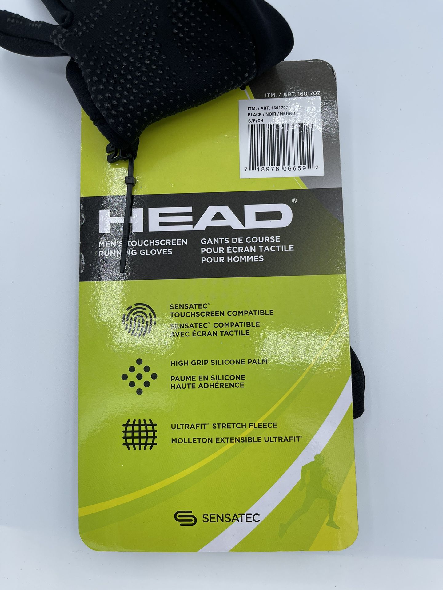 Head Men's Black Touchscreen Running Gloves - Size Small - New for Sale ...