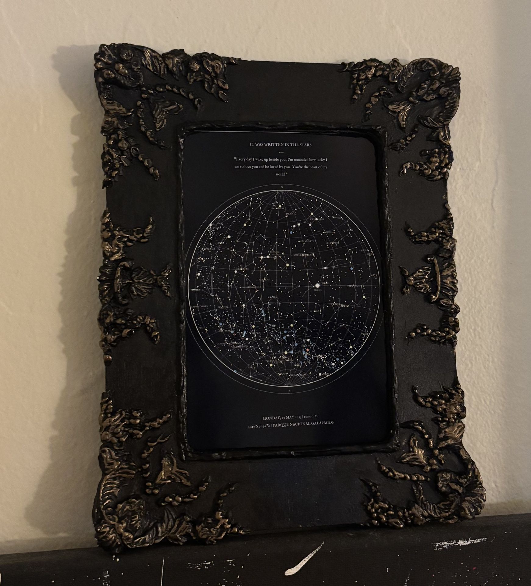 Framed map