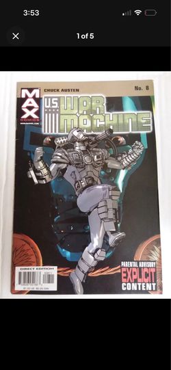 Marvel U.S. WAR MACHINE #8 2001 Explicit Content