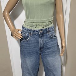 H&M Women’s Mint Green Bodysuit Size Medium