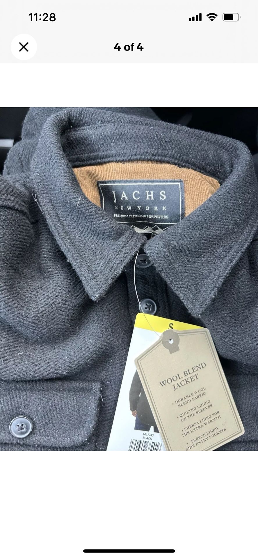 Jachs Jacket Size Small