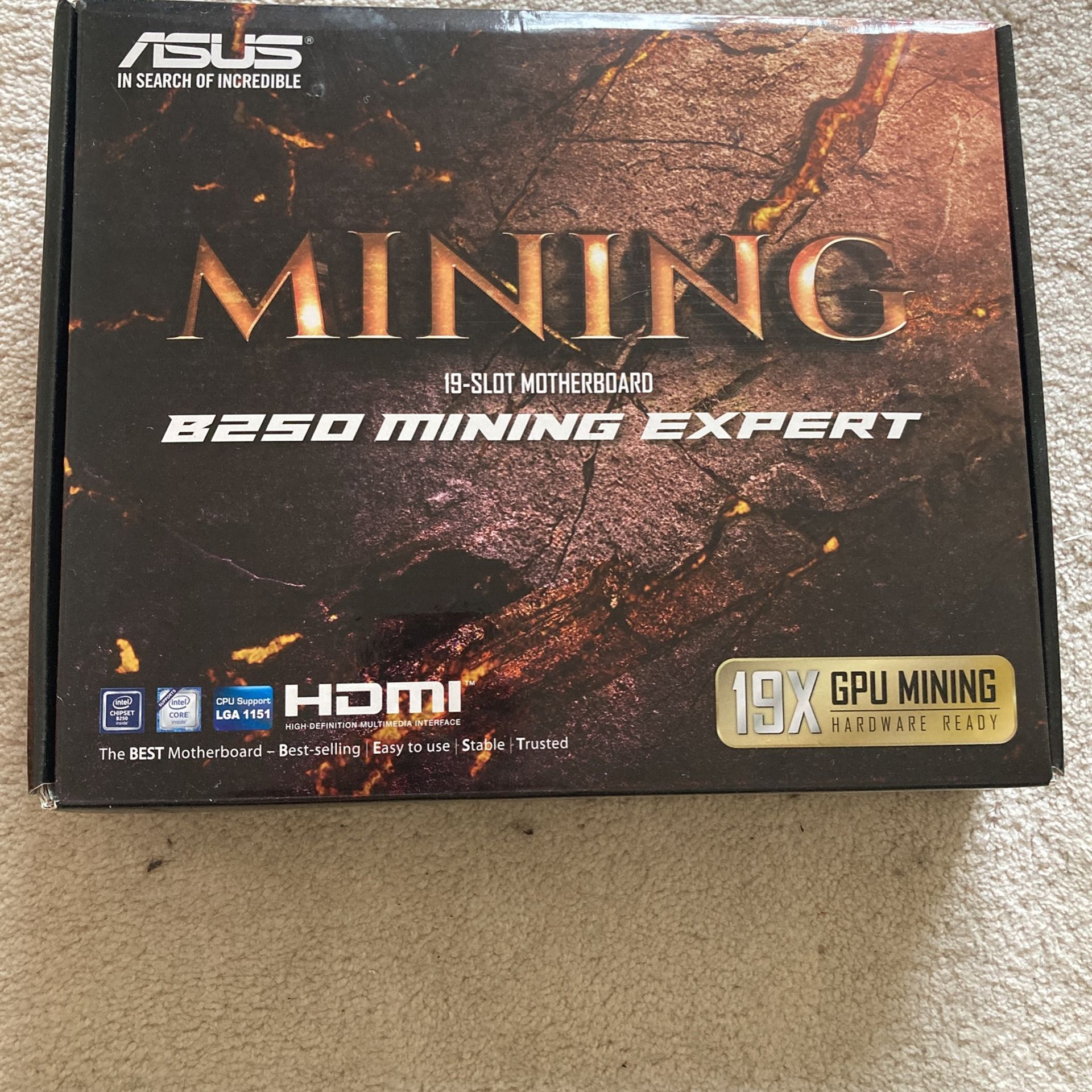 Combo: Asus B250 Mining Expert 19x gpu