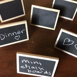 Mini Chalkboards [Set Of 6] Good For Dinner Place Cards