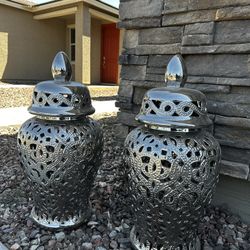 Silver Vases 