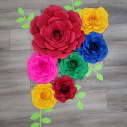 Flores De Papel Colores Fiesta Mexican/ Paper Flowers Fiesta Theme