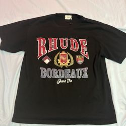 Black Rhude Designer T Shirt Men Size S 