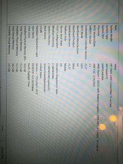 HP Envy x360 15.6 Touch screen laptop (ryzen 7 16gb ram 512ssd)