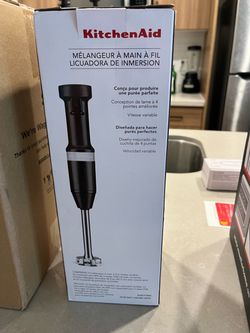 KitchenAid Corded 3-Speed Hand Blender Contour Silver: Immersion Handheld Blender, Dishwasher-Safe, 180W