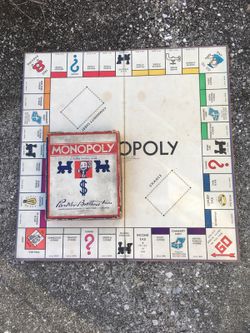 Vintage monopoly game