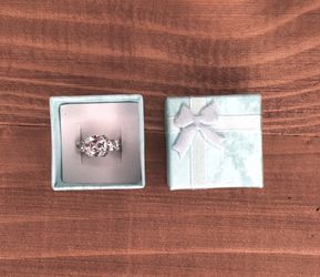 2carat Engagement promise wedding ring size 6