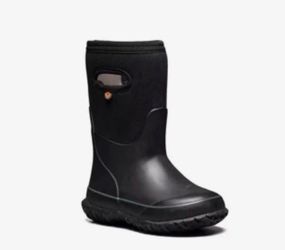 BOGS K Grasp Solid Boots Black Youth Size 4/ EU 37