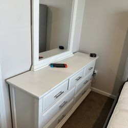 Bella Dresser, Oversized Mirror & Night Stand