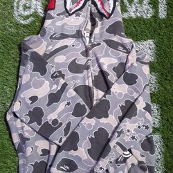 Bape Grey Full Zip Up 