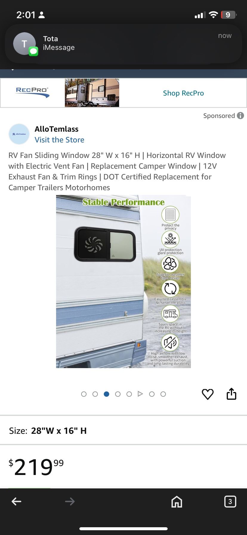 Rv Window With Fan