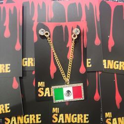 Mexico Flag Charm Pin