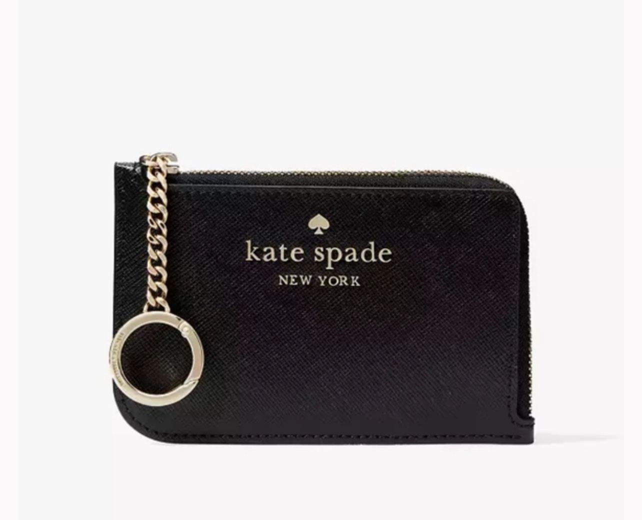 Kate Spade New York Cameron Saffiano Leather Medium Zip Card Holder