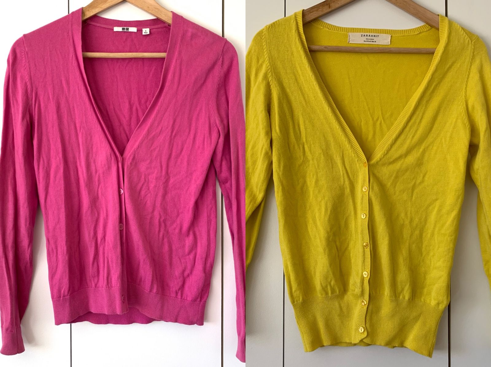 2 cardigans from Zara uniqlo size S