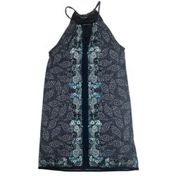 Max Edition sleeveless halter dress with lightweight stretch fabric and flowy drape. Size Medium