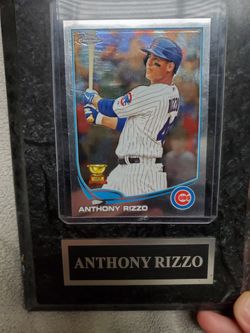 Anthony Rizzo Rookie Card In Plaque
