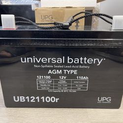 12 Volt 110ah Batteries 