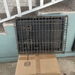 Dog crate cage kennel Double Doors 
