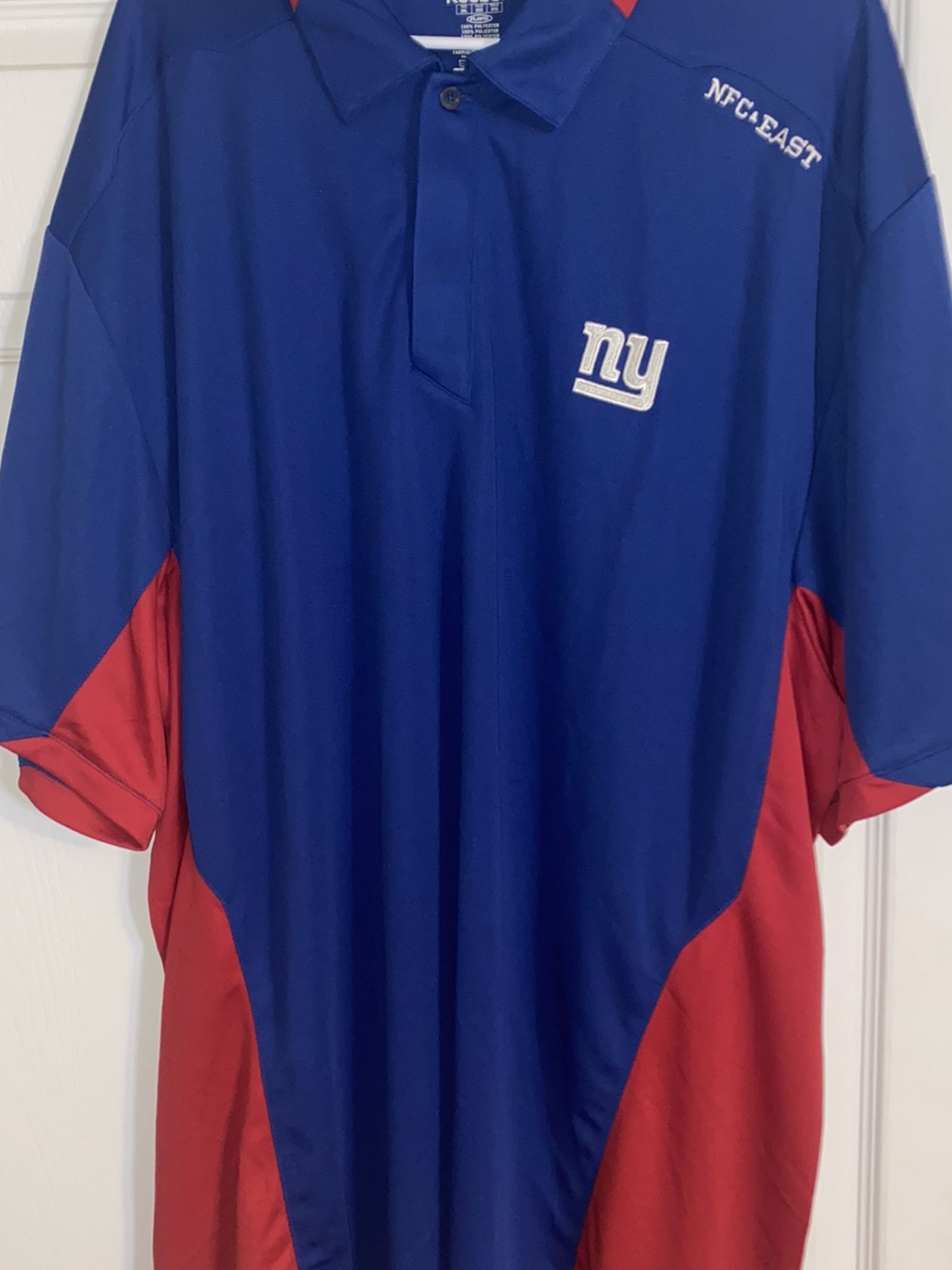 Reebok Golf Shirt, New York Giants, Extra Extra Extra Large, $10
