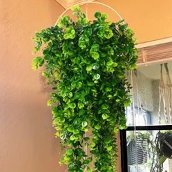 Set Of 4 Hanging Wisteria Faux Plant 