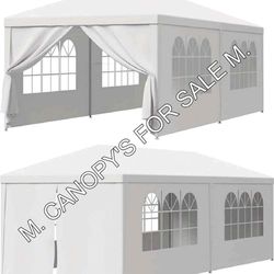 10x20 canopy tent sidewalks included