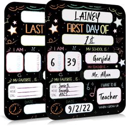 First and Last Day of School Board Signs (reversible)
