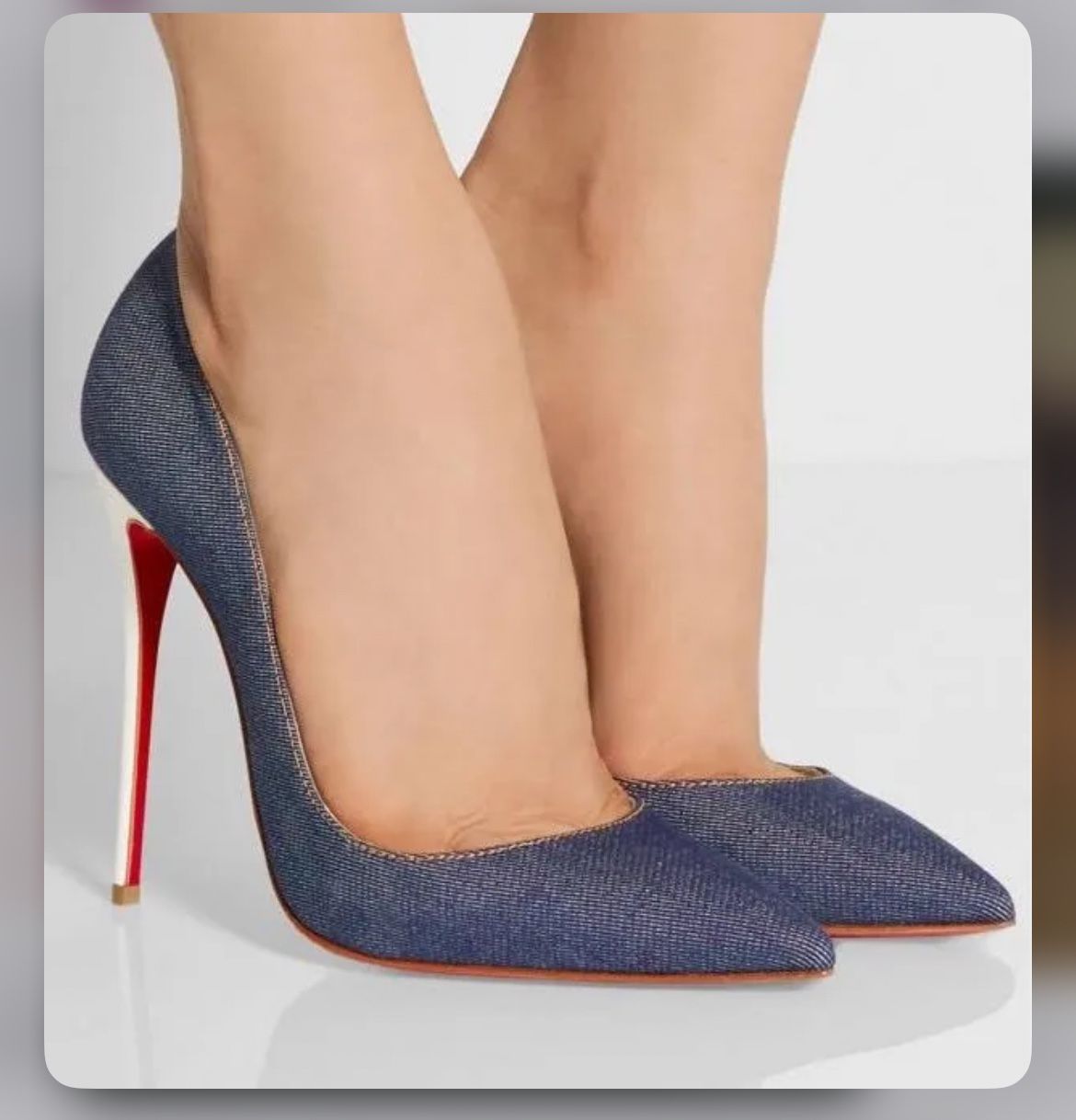 Louboutin So Kate Denim heels 