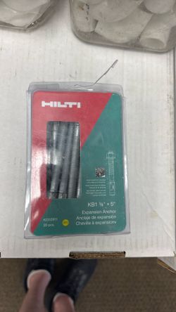 Hilti KB1 3/8” x 5” Expansion Anchors – 15 pcs (Contractor Grade)