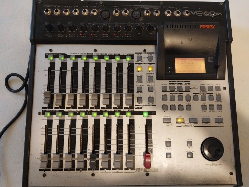 Fostex VF160EX 16 Track Digital Recorder-Upgraded 40GB Maxtor HD+Beats Headphones-Works Great