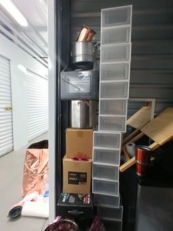 Plastic storage bins