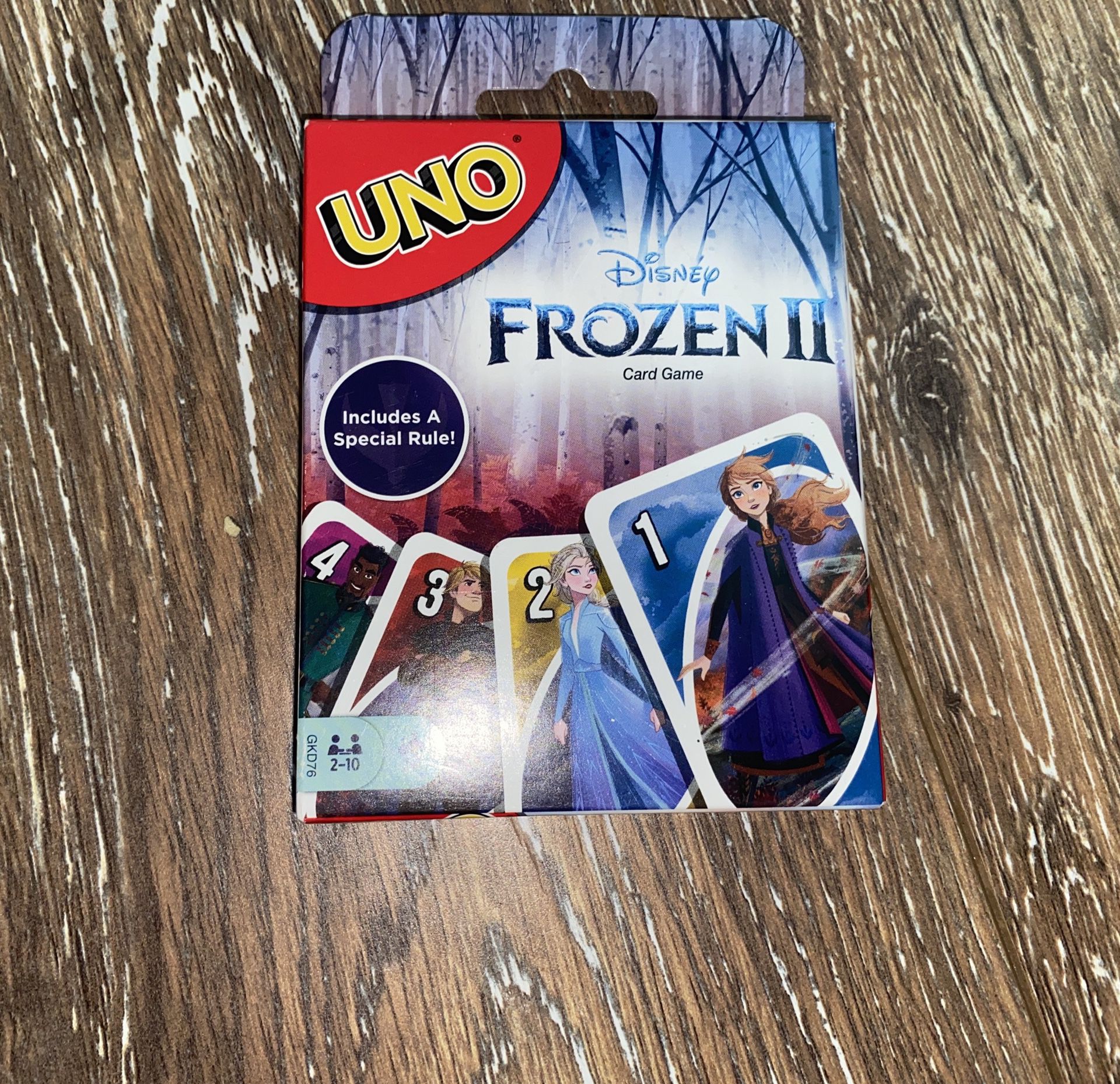 Frozen UNO cards