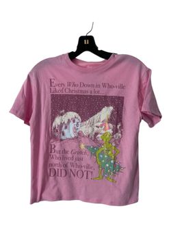 Girls Pink The Grinch" graphic t-shirt Size S