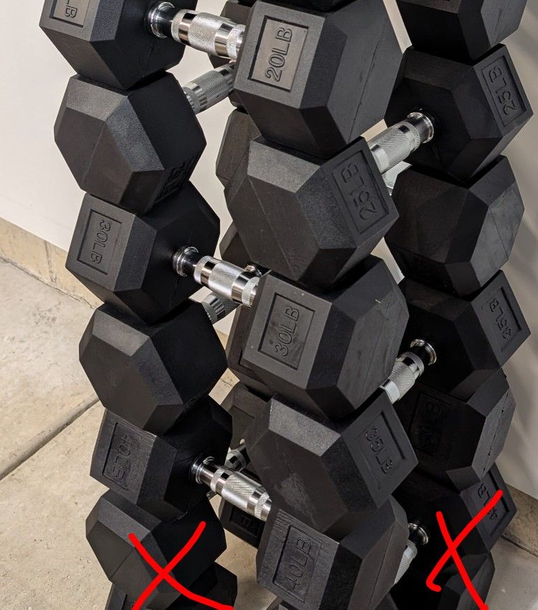 Brand New Dumbbells 20 - 40 lb