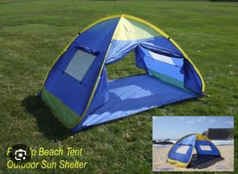 Pop up beach tent