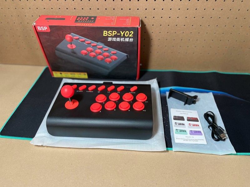 New Koiiko Arcade Fight Stick Joystick for Switch/PS4/PS3/PC/Tablet/iOS/Android Game Controller, W/ Turbo/Macro Functions, Emulators for Classic Gamin