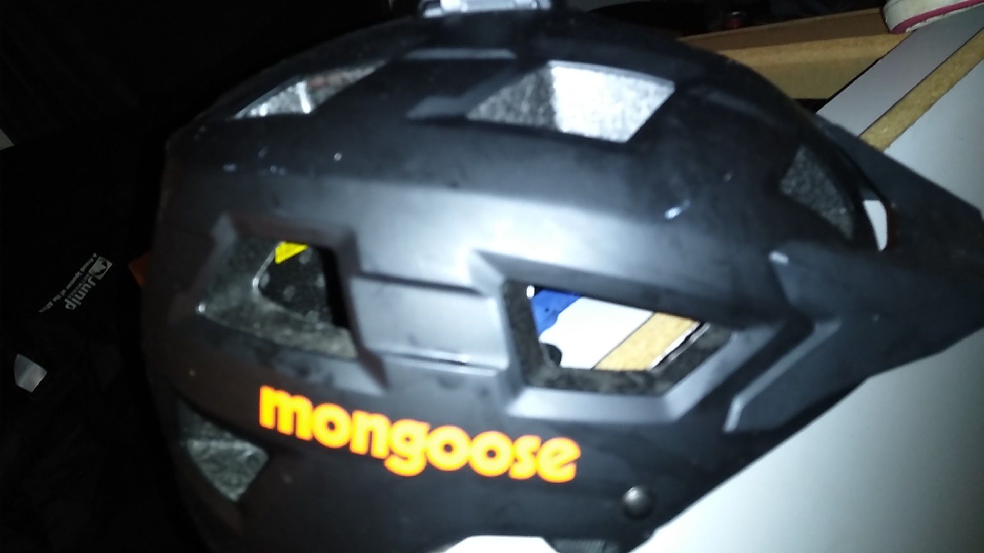 Helmet with gopro mountain attachment