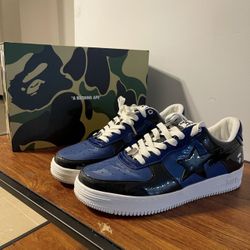 Bapesta M1 Low Color Combo Navy Size 12