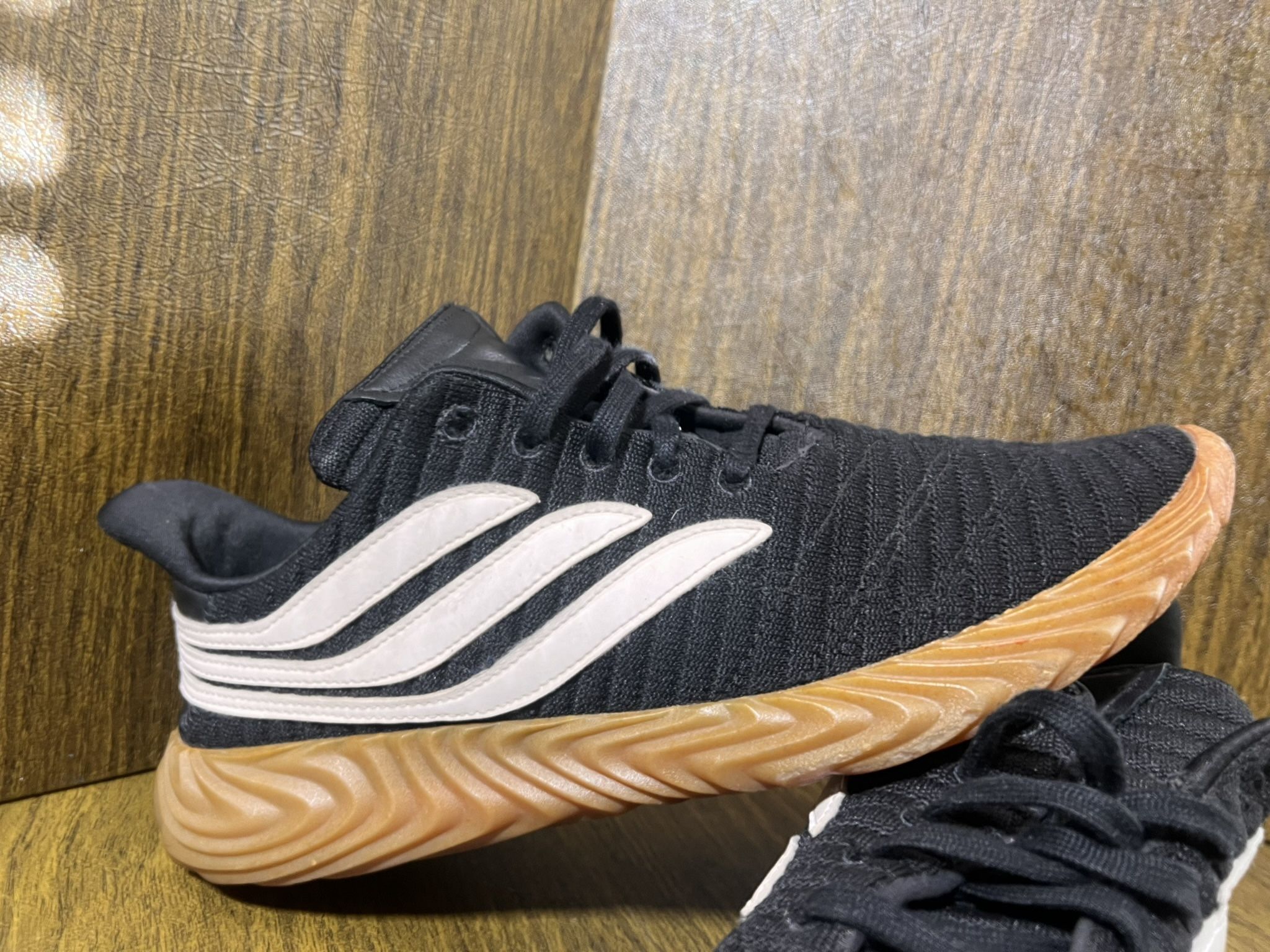 ADIDAS SOBAKOV Soft Leather Shoes w/ GUMMY Bottom Soles Casual