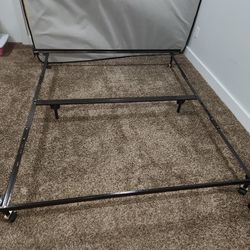 King Metal Bed Frame And Box Spring