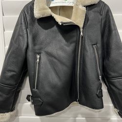 Faux girls leather Jacket 