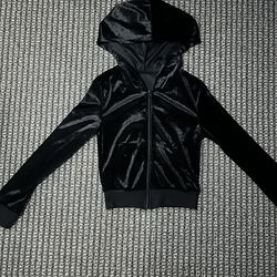 Black Velour zip up