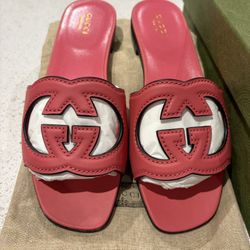 Gucci Leather Slides