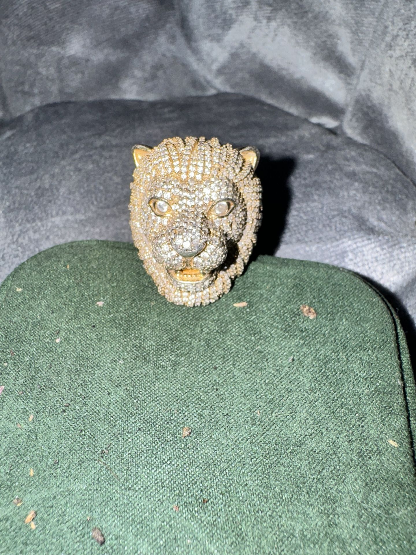 Lion Iced Out Ring