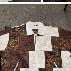 OLDSCHOOL CUSTOM LEATHER JACKETS BY GIOVANNI SIZES 3X AND 4X 
