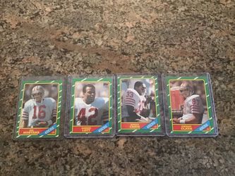 1986 topps sf 49er greats