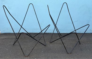 Pair of mid century BKF Butterfly style chairs